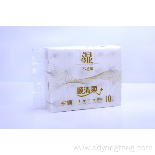 100% Cotton Disposable Non Woven Dry Wipes Soft Cleansing Facial Tissue